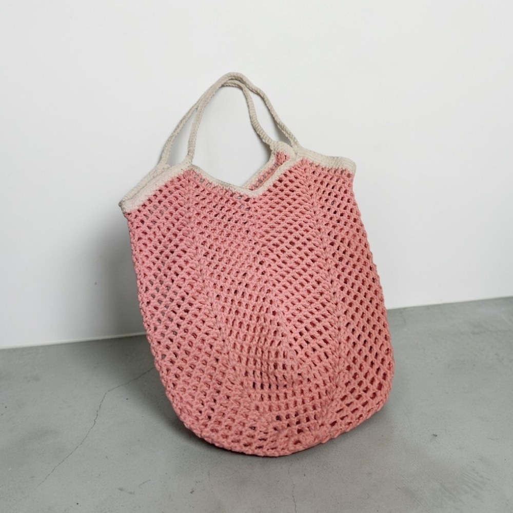 Chevron Crochet Market Bag